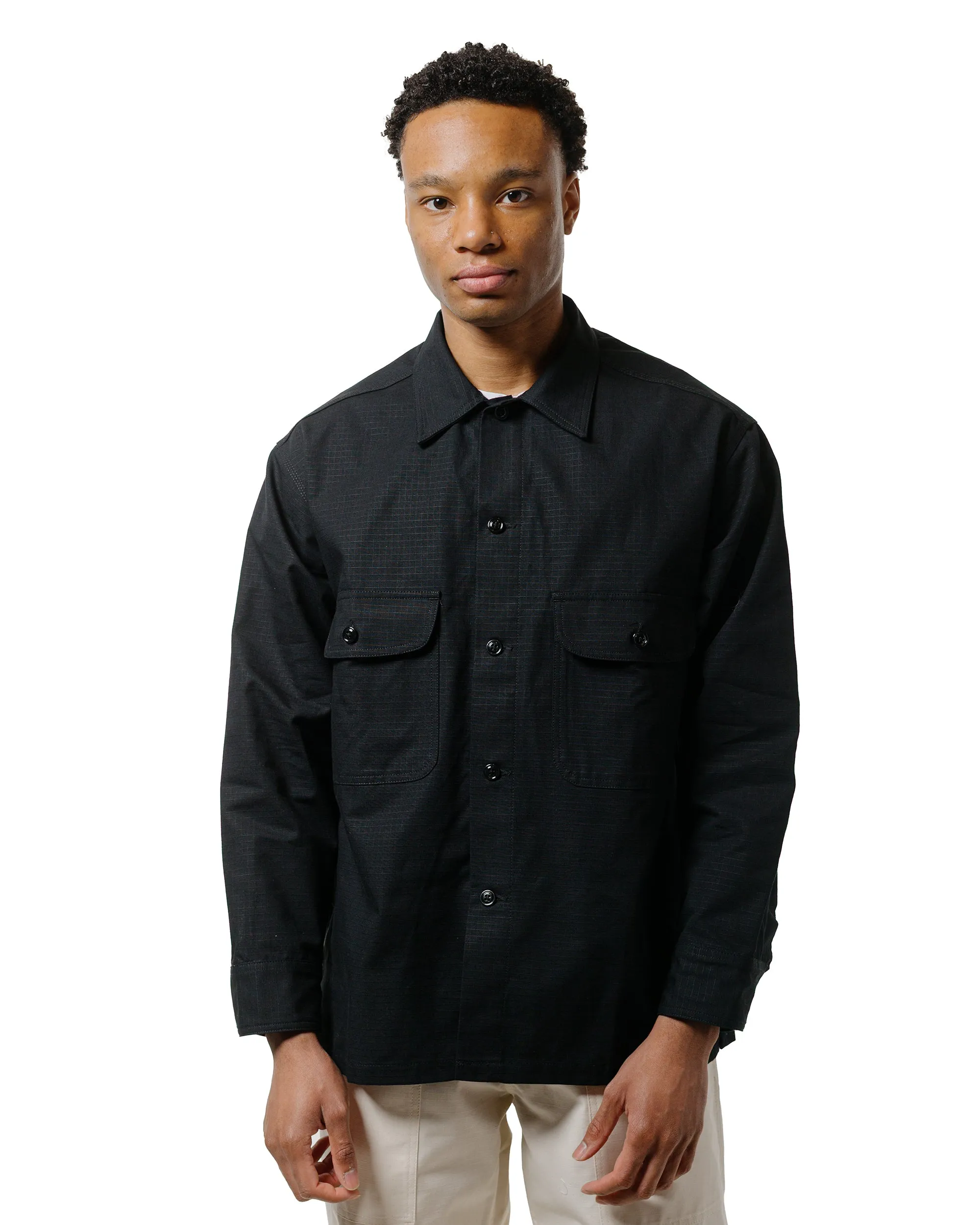 Randy's Garments Over Shirt Cotton Ripstop Black