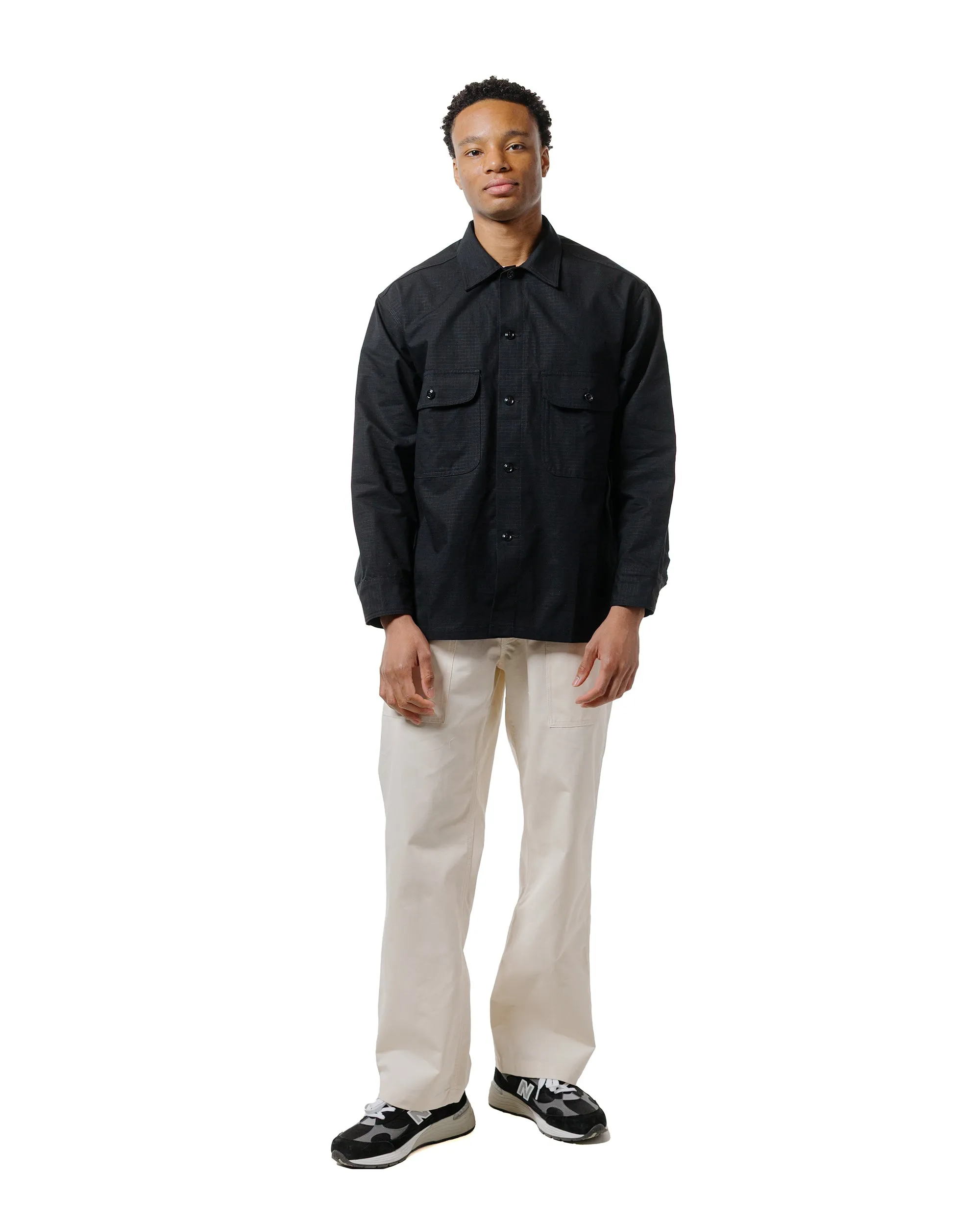 Randy's Garments Over Shirt Cotton Ripstop Black