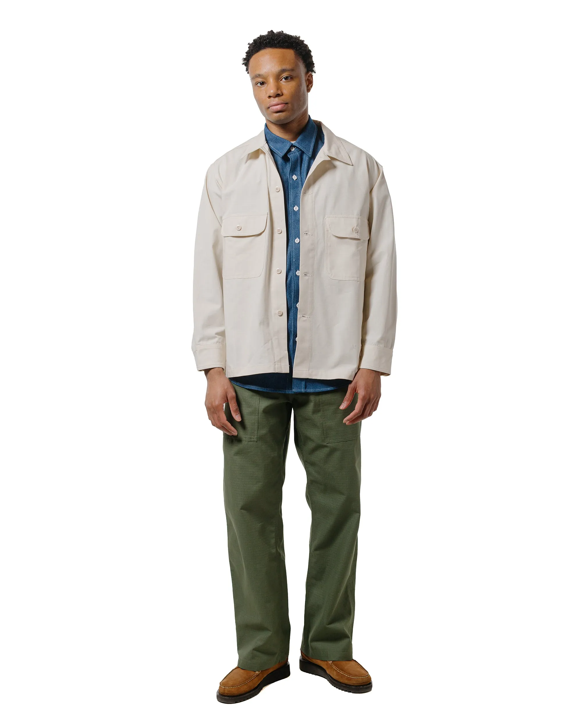 Randy's Garments Over Shirt Cotton Ripstop Natural