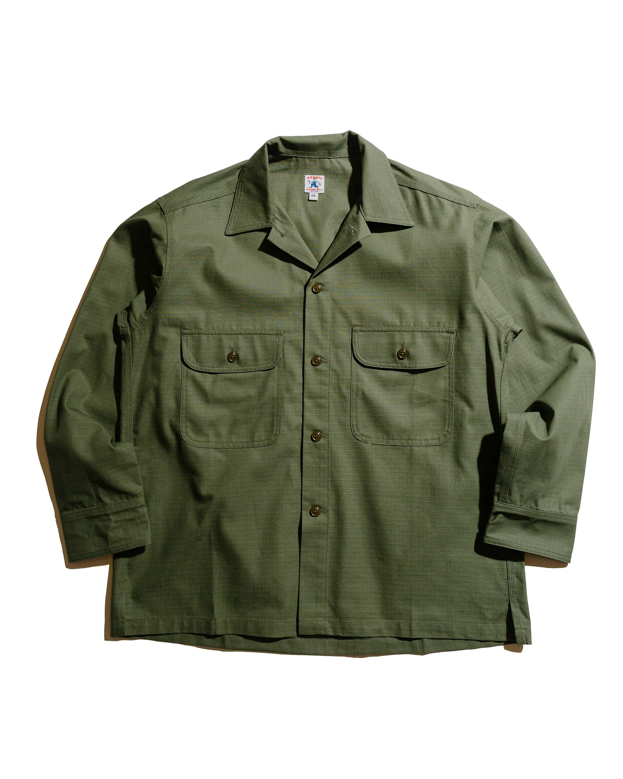 Randy's Garments Over Shirt Cotton Ripstop Olive