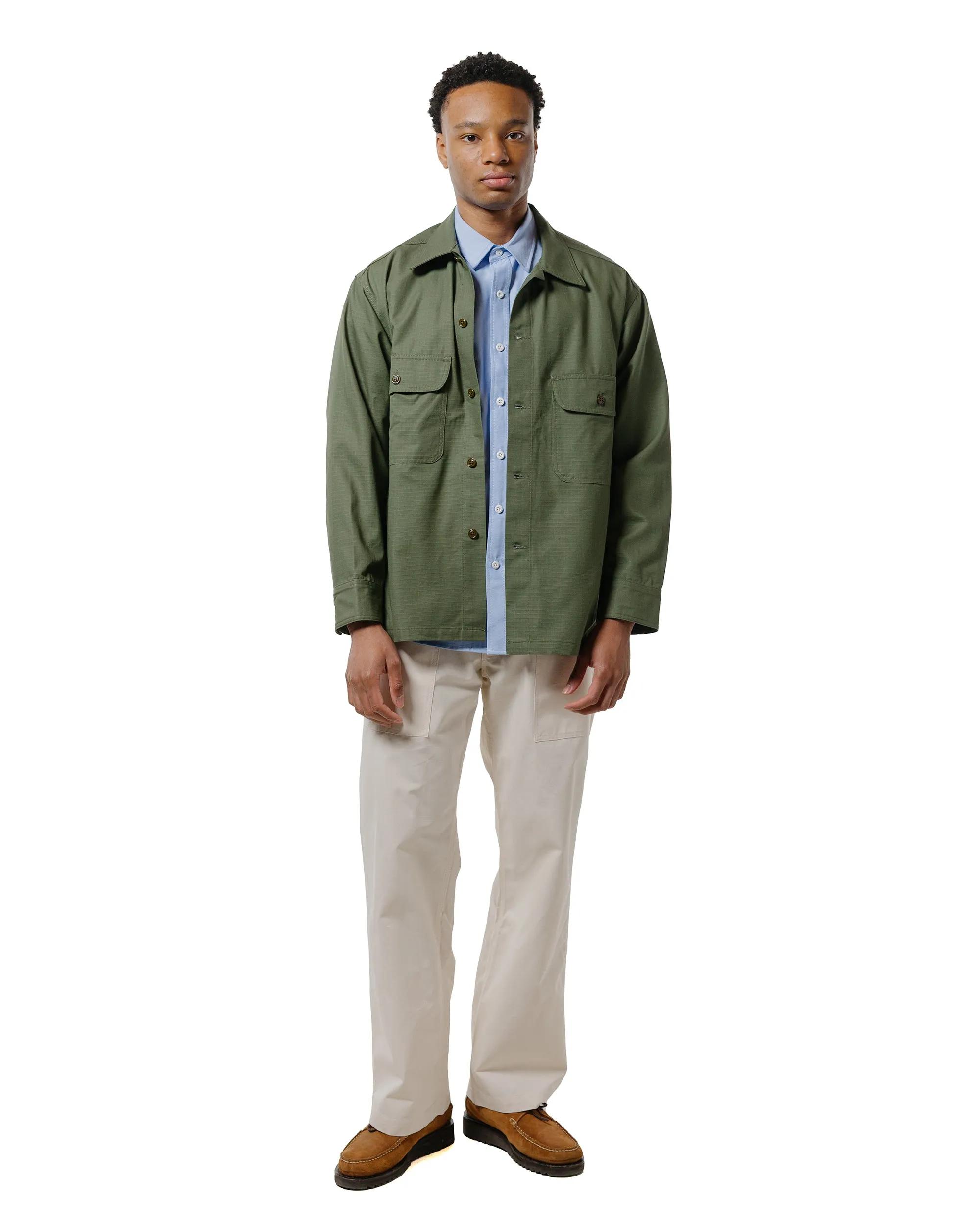 Randy's Garments Over Shirt Cotton Ripstop Olive