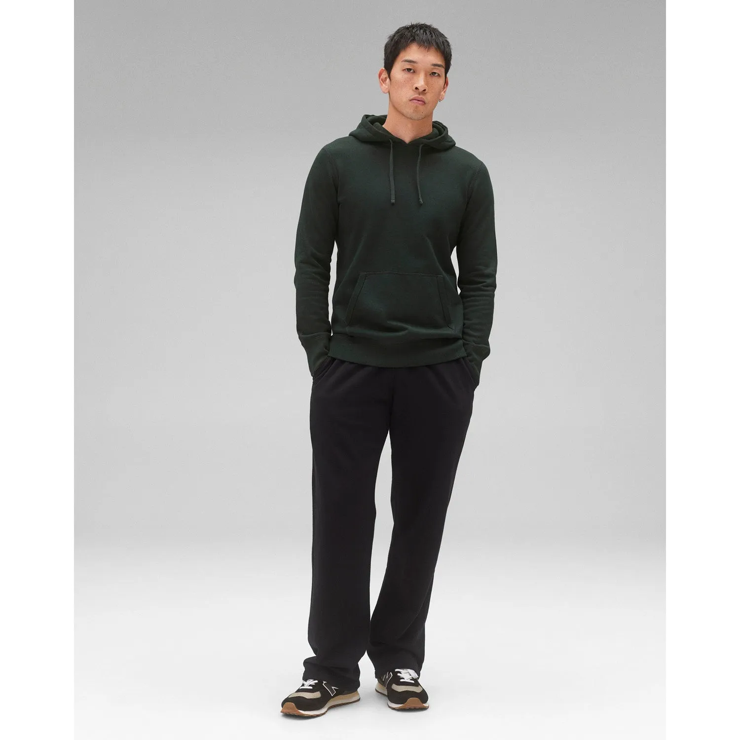Reigning Champ Men's Knit Midweight Terry Slim Hoodie Petrol RC-3991-PET