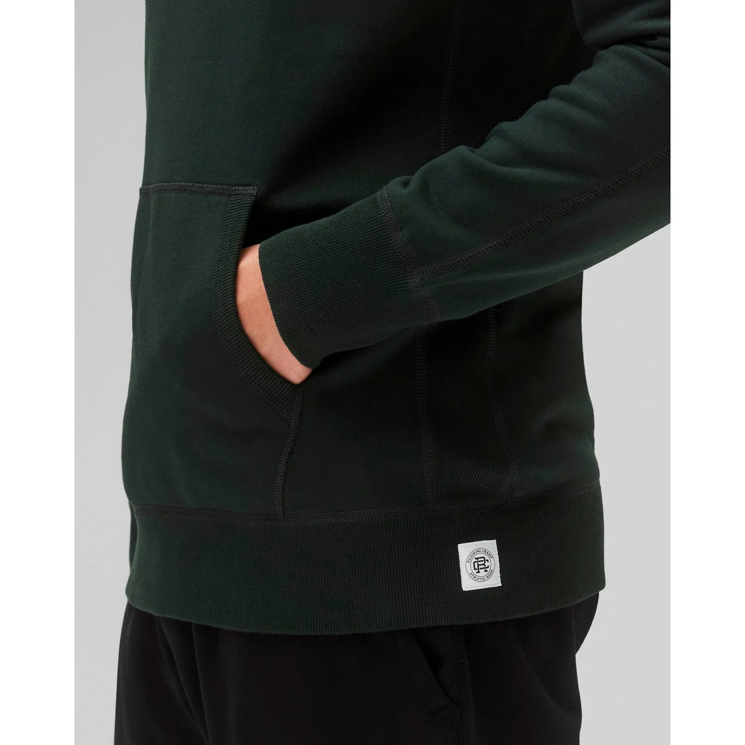 Reigning Champ Men's Knit Midweight Terry Slim Hoodie Petrol RC-3991-PET