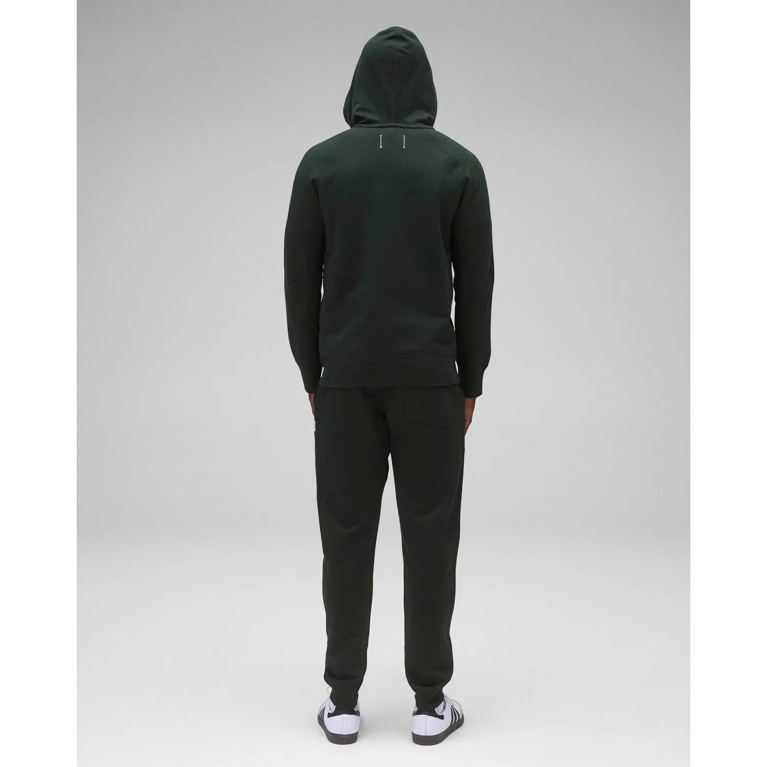 Reigning Champ Men's Knit Midweight Terry Slim Zip Hoodie Petrol RC-3990-PET