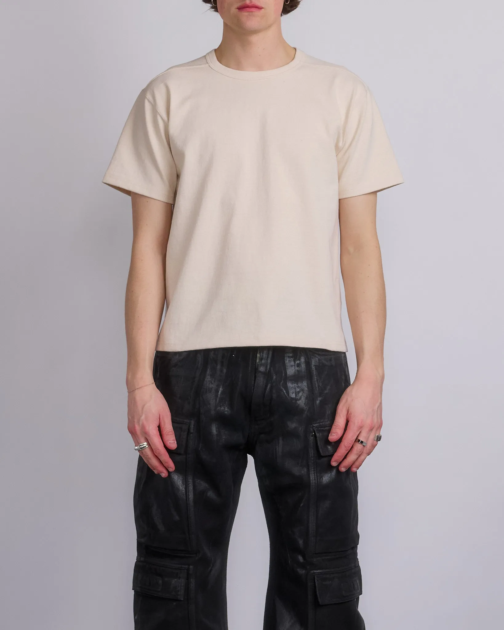 Rick Owens DRKSHDW MIJ Osterberg T-Shirt 11oz Jersey Natural