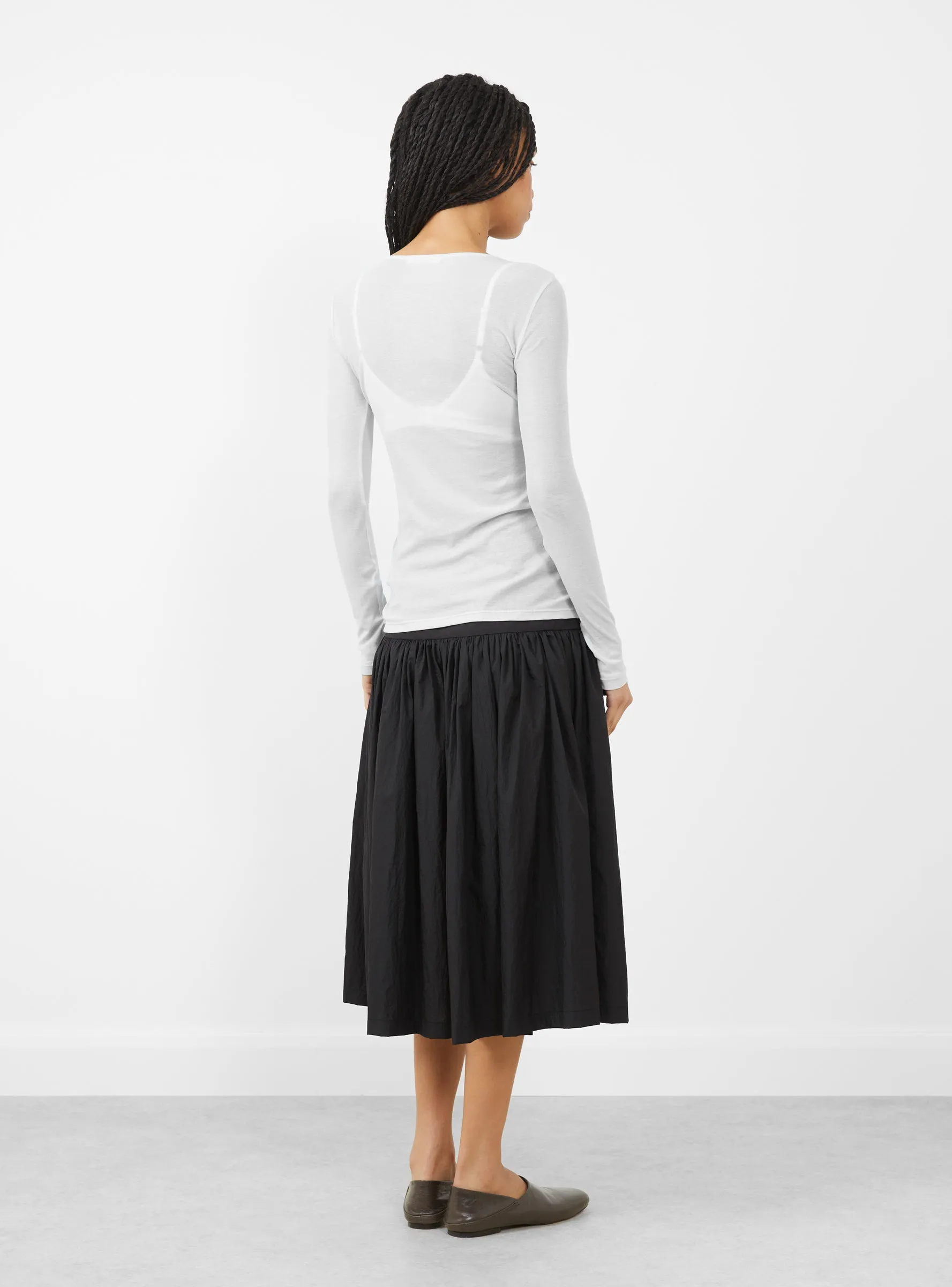 Round T-Shirt. Light Blue
