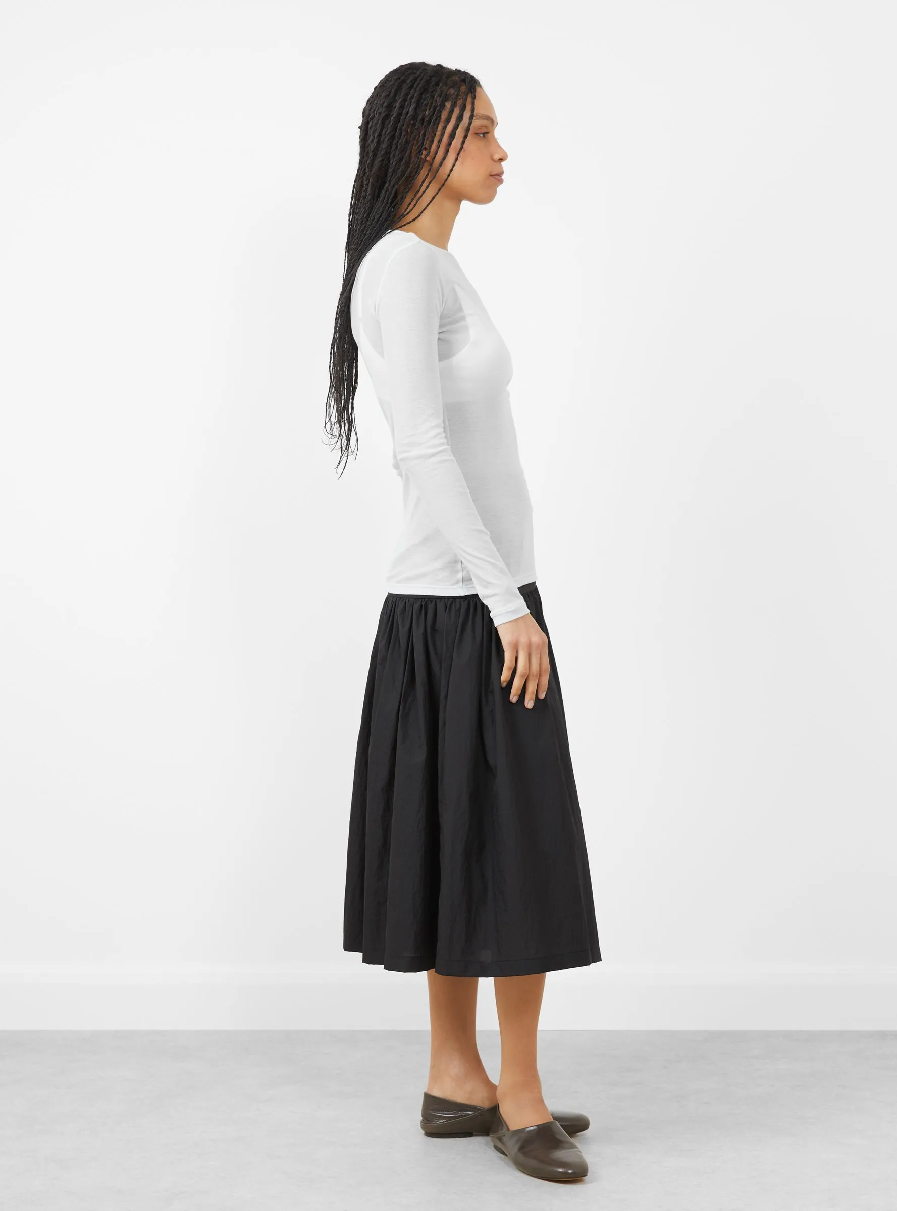 Round T-Shirt. Light Blue