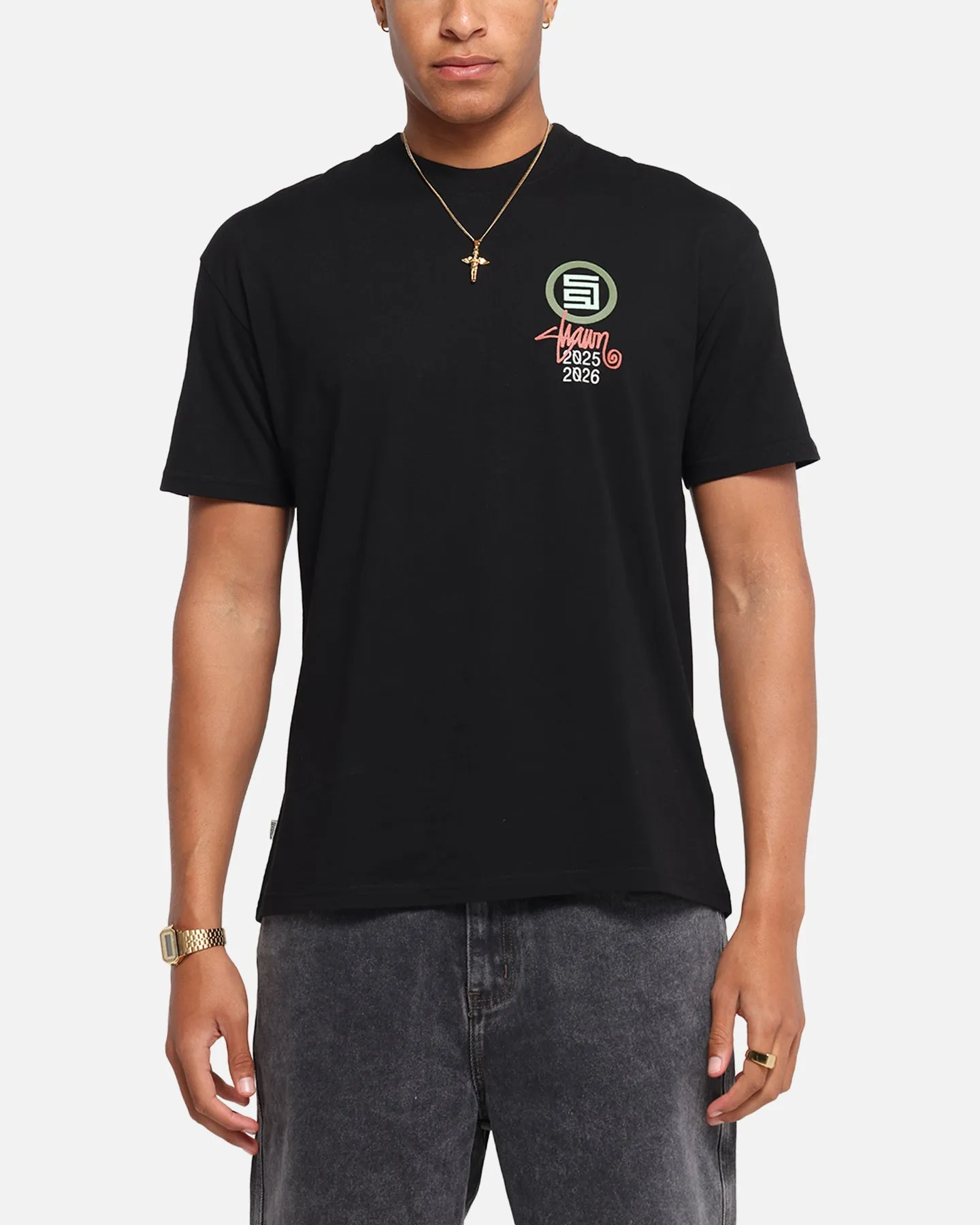 S Double 25/26 T-Shirt Black