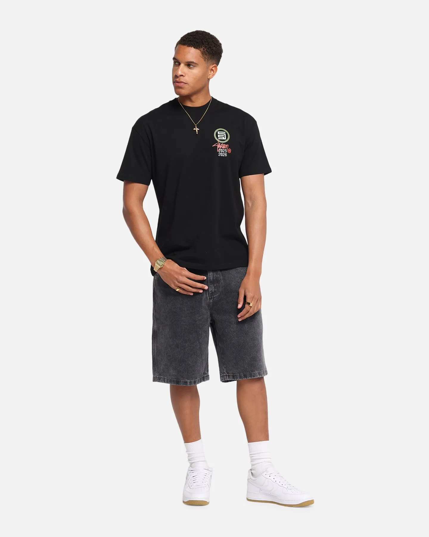 S Double 25/26 T-Shirt Black
