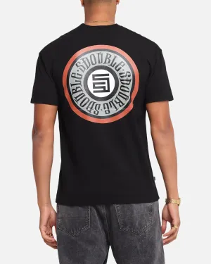 S Double Track Dot T-Shirt Washed Black