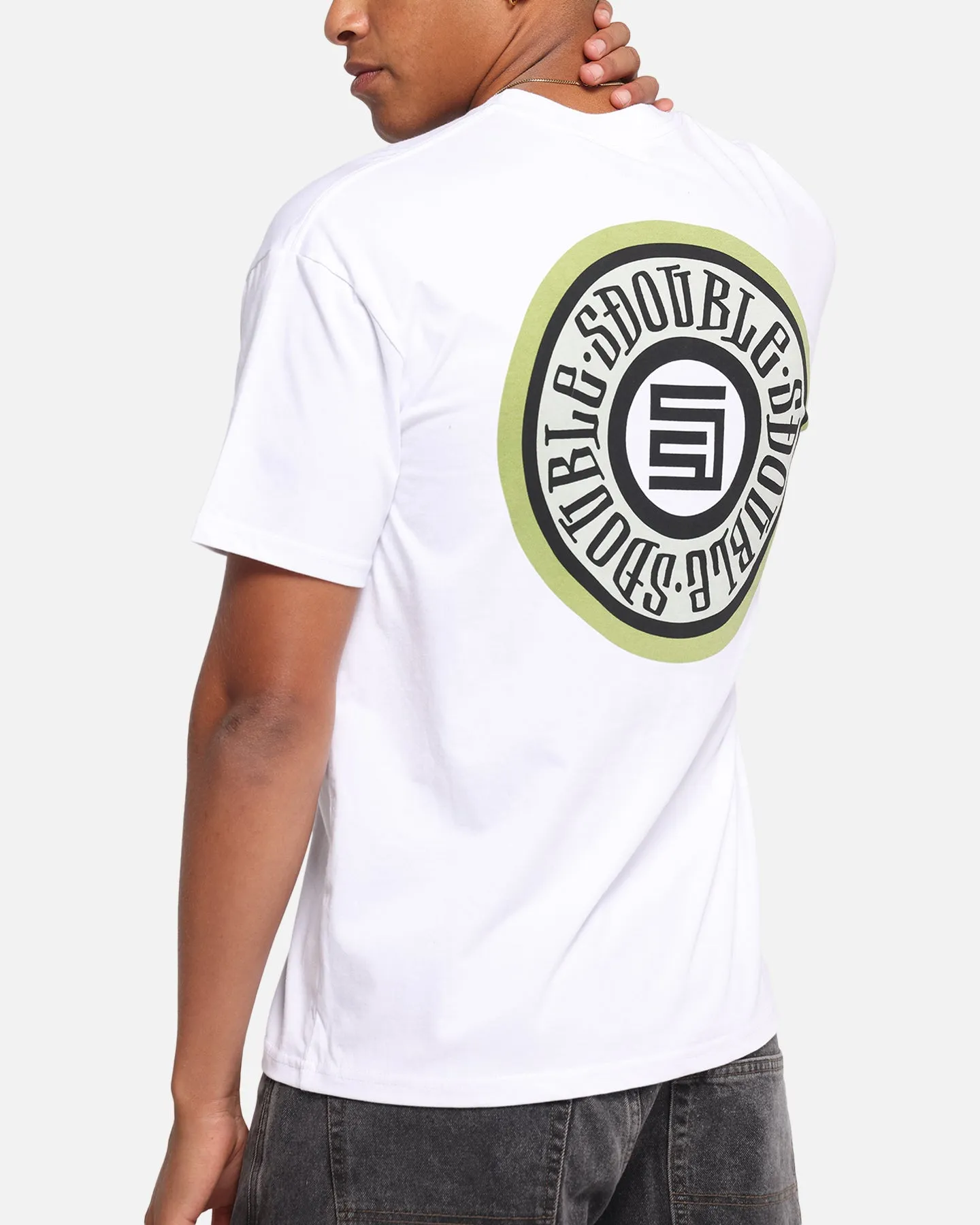 S Double Track Dot T-Shirt White