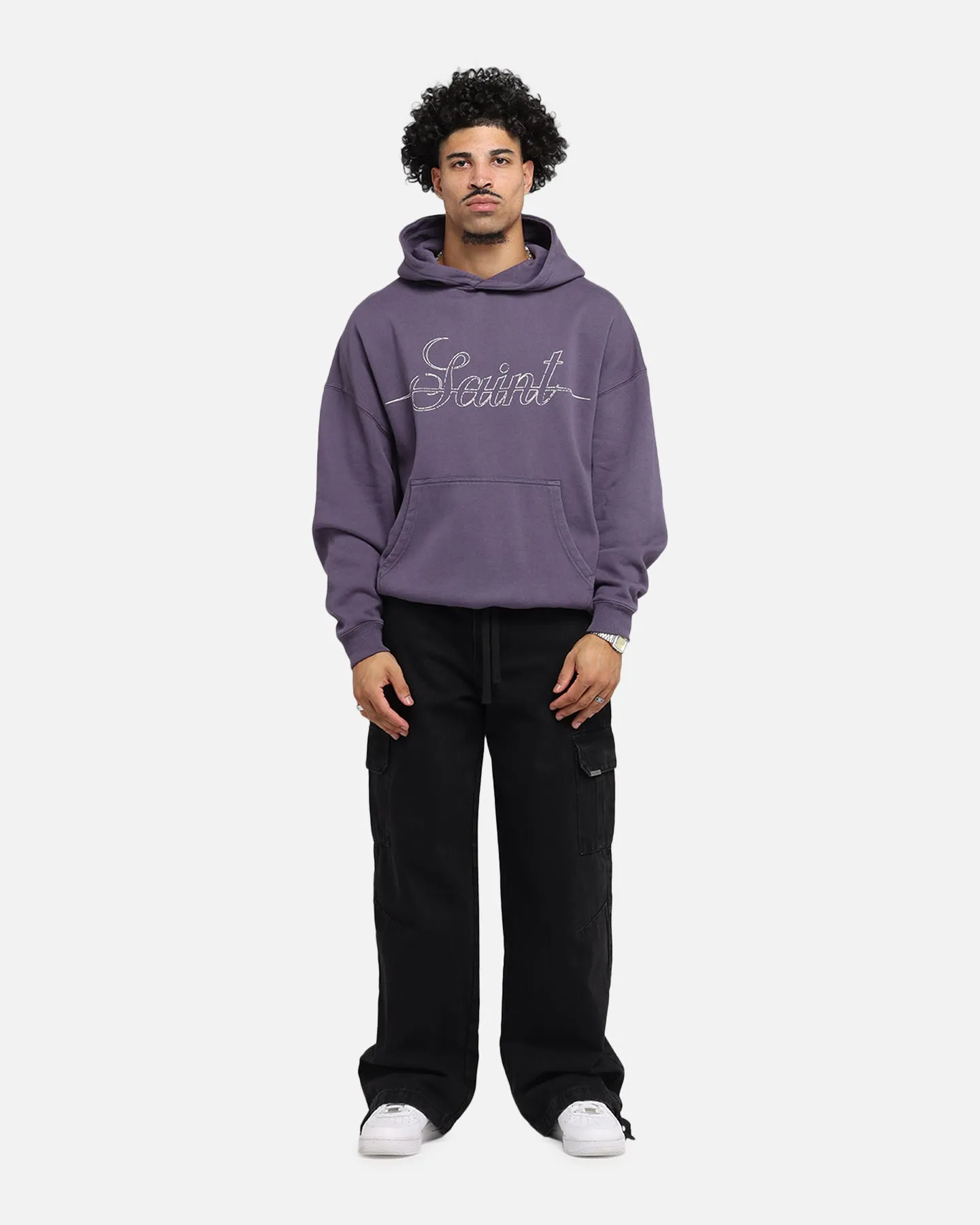 Saint Morta Baggy Cargo Pants Black