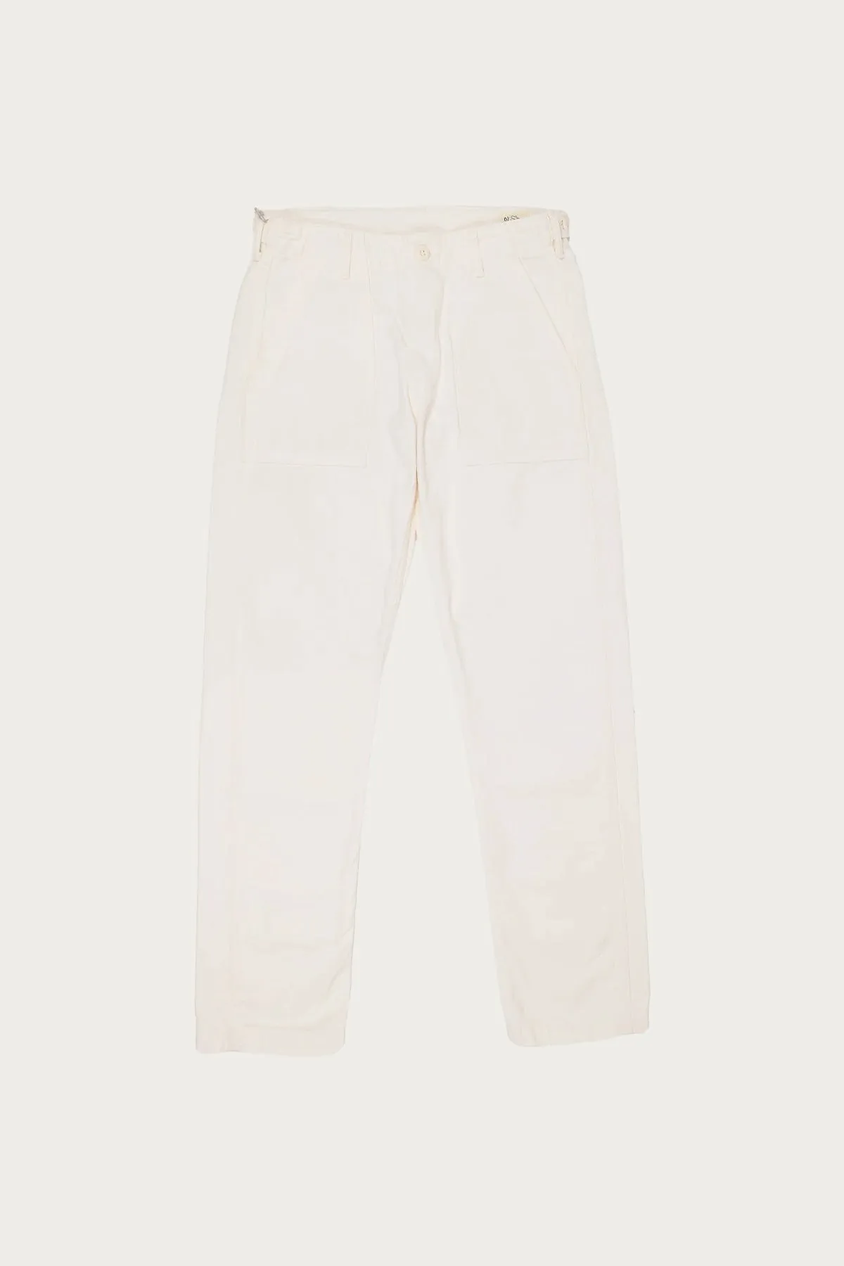 Slim Fit Fatigue Pants - Ecru