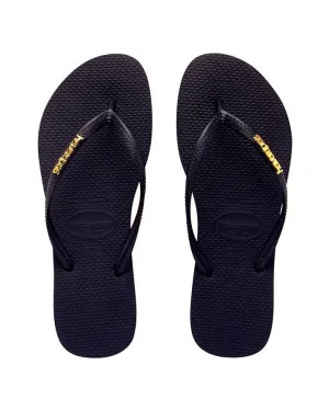 Slim Metal Logo Black/Gold