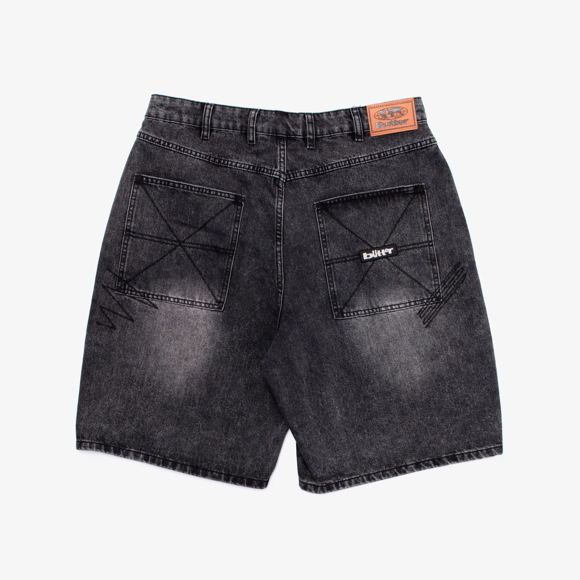 Stitch Denim Shorts