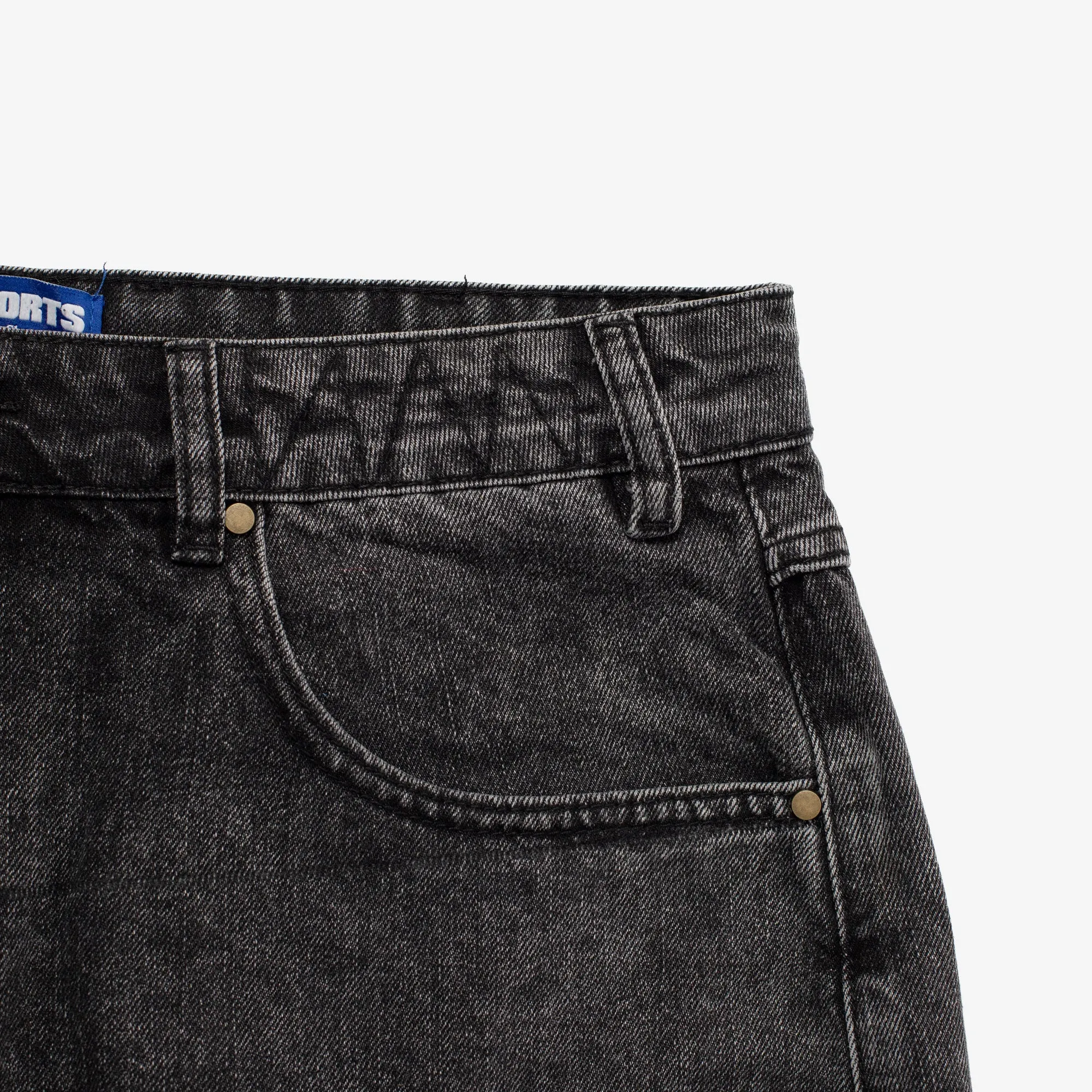 Stitch Denim Shorts