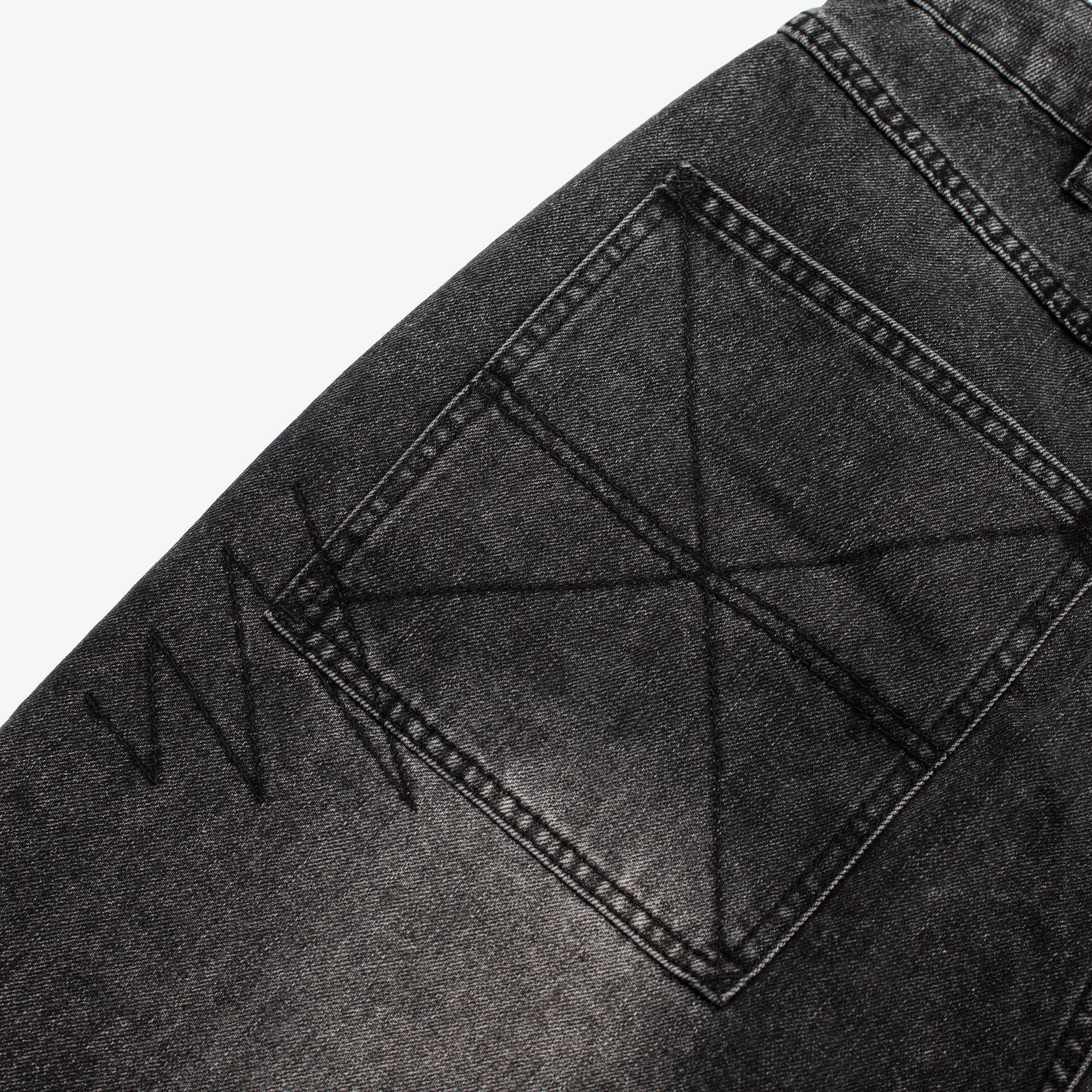Stitch Denim Shorts