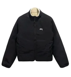 Stussy 8 Ball Sherpa Reversible Jacket (Black)