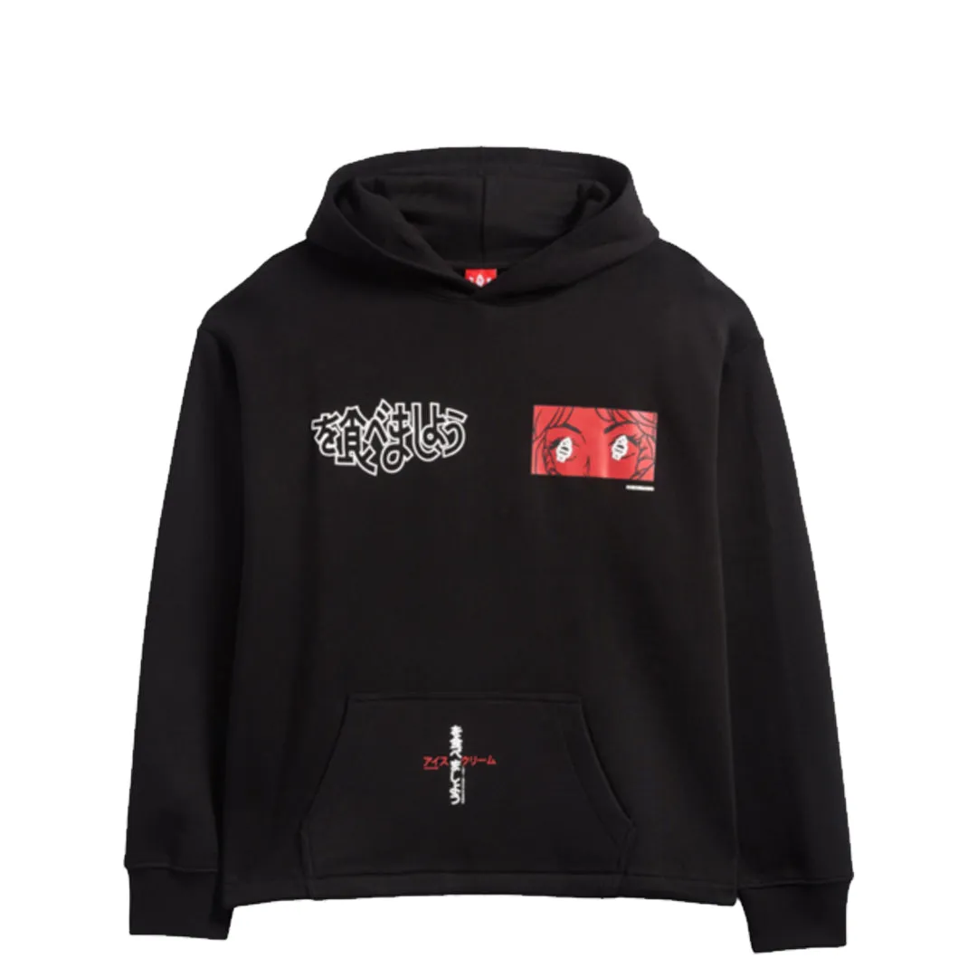 THESE EYES CROPPED HOODIE BLACK