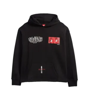 THESE EYES CROPPED HOODIE BLACK