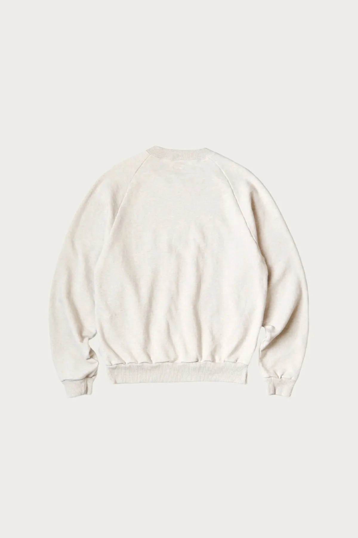 TOP SWT Knit Raglan Crew SWT (TH.D.D.PEACE) - Natural