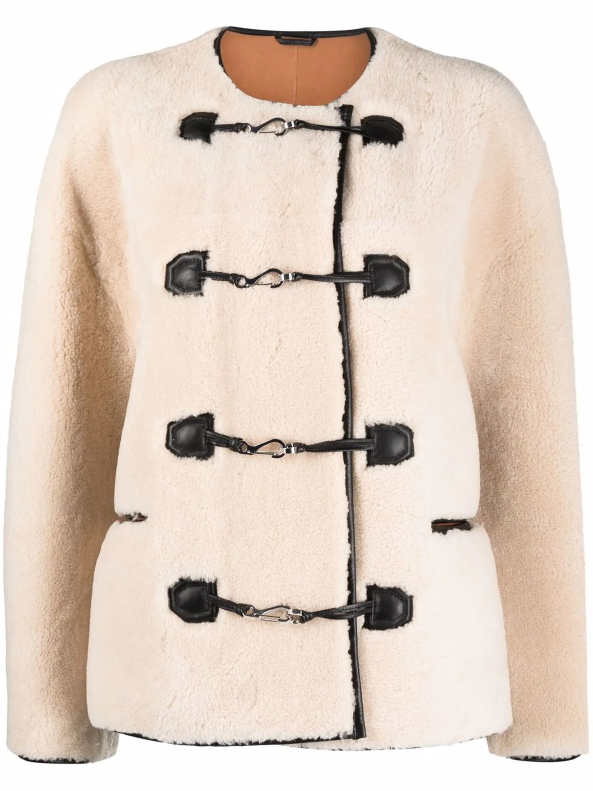 TOTEME - Women Teddy Shearling Clasp Jacket