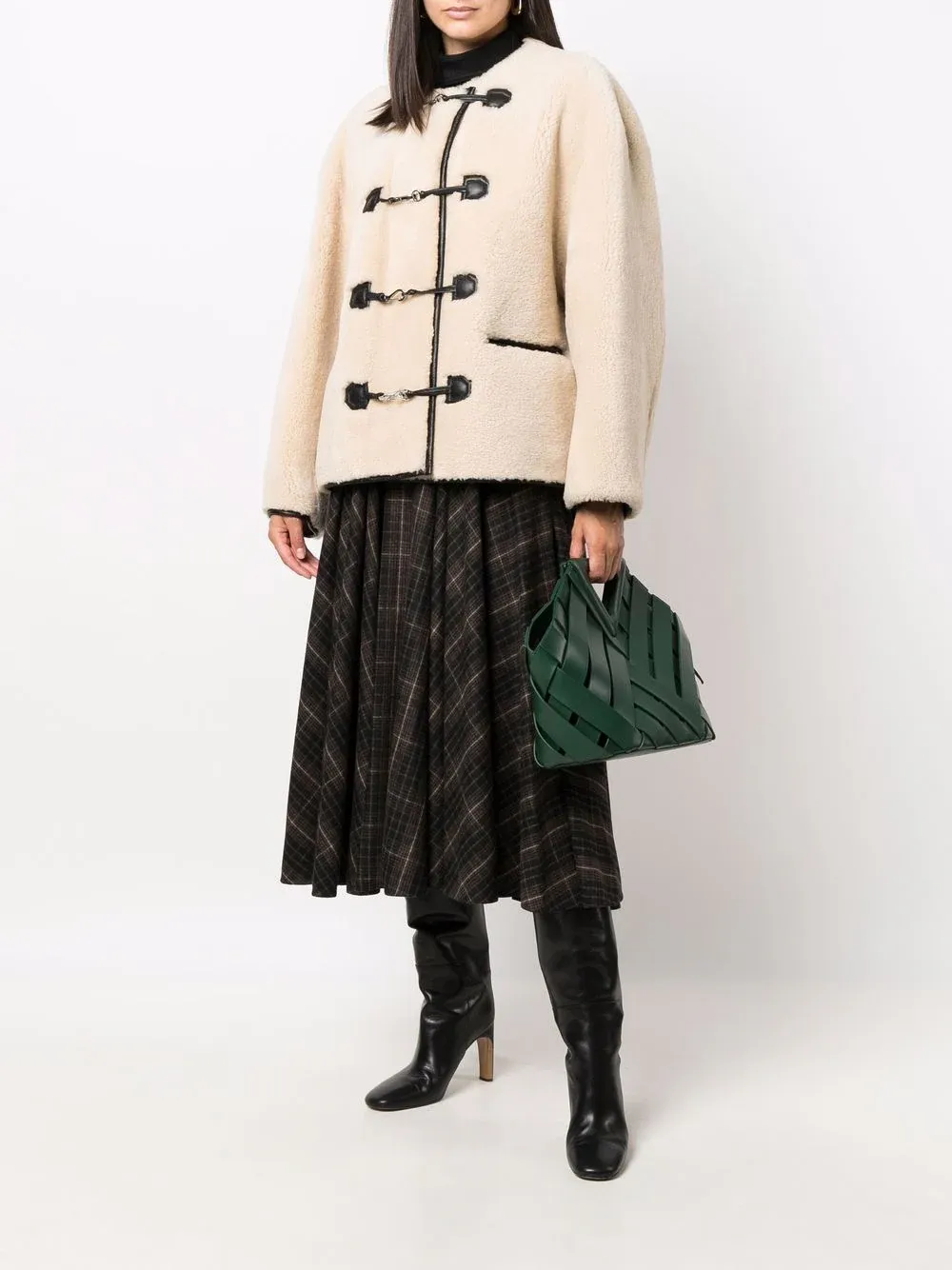 TOTEME - Women Teddy Shearling Clasp Jacket
