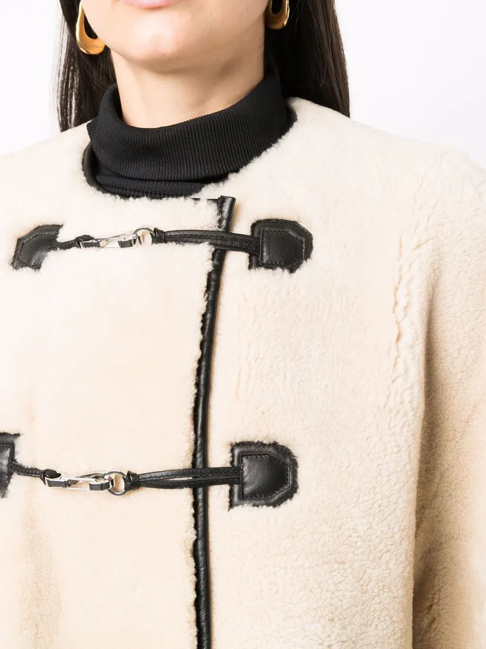 TOTEME - Women Teddy Shearling Clasp Jacket