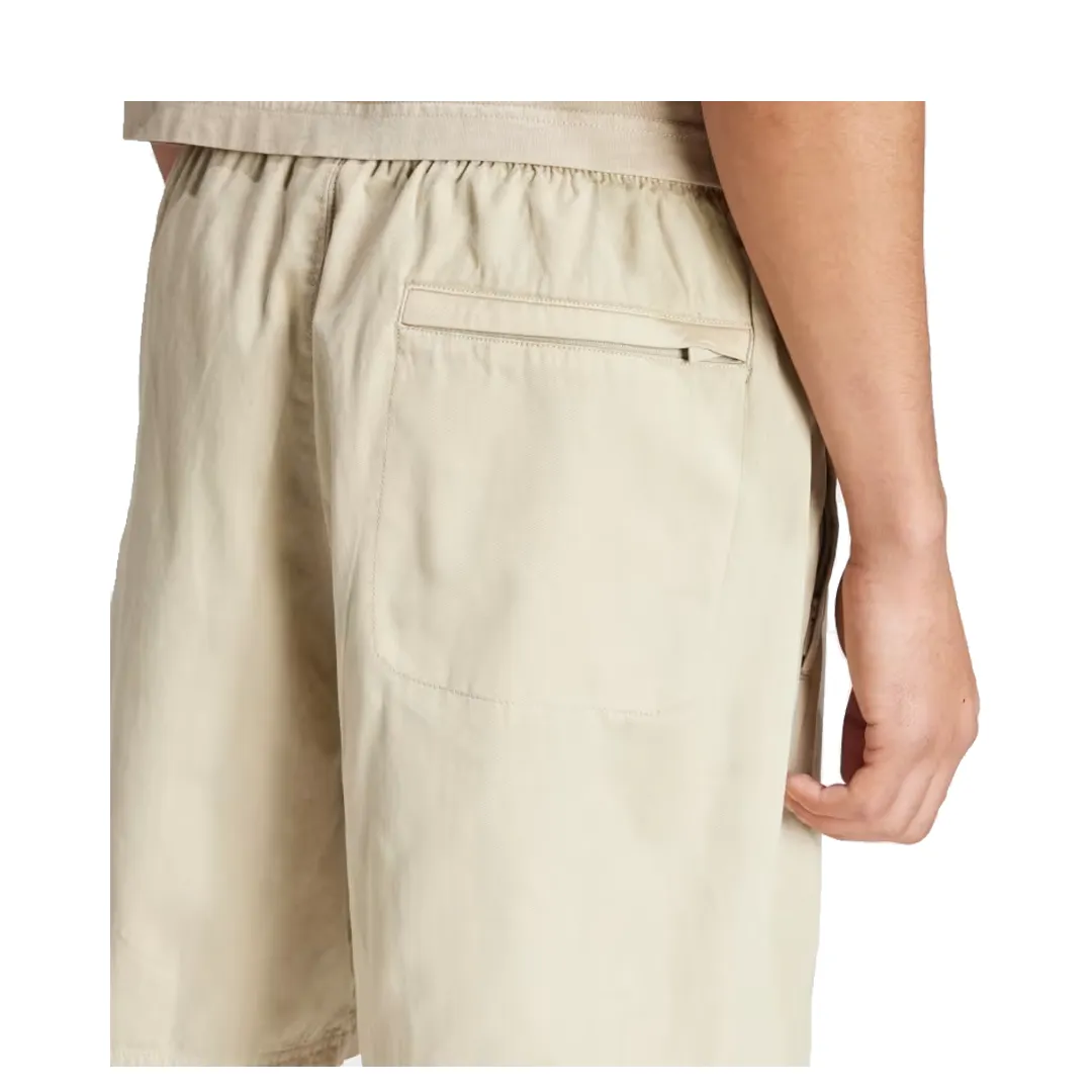 TREFOIL ESSENTIALS  DYE WOVEN SHORTS PUTTY GREY
