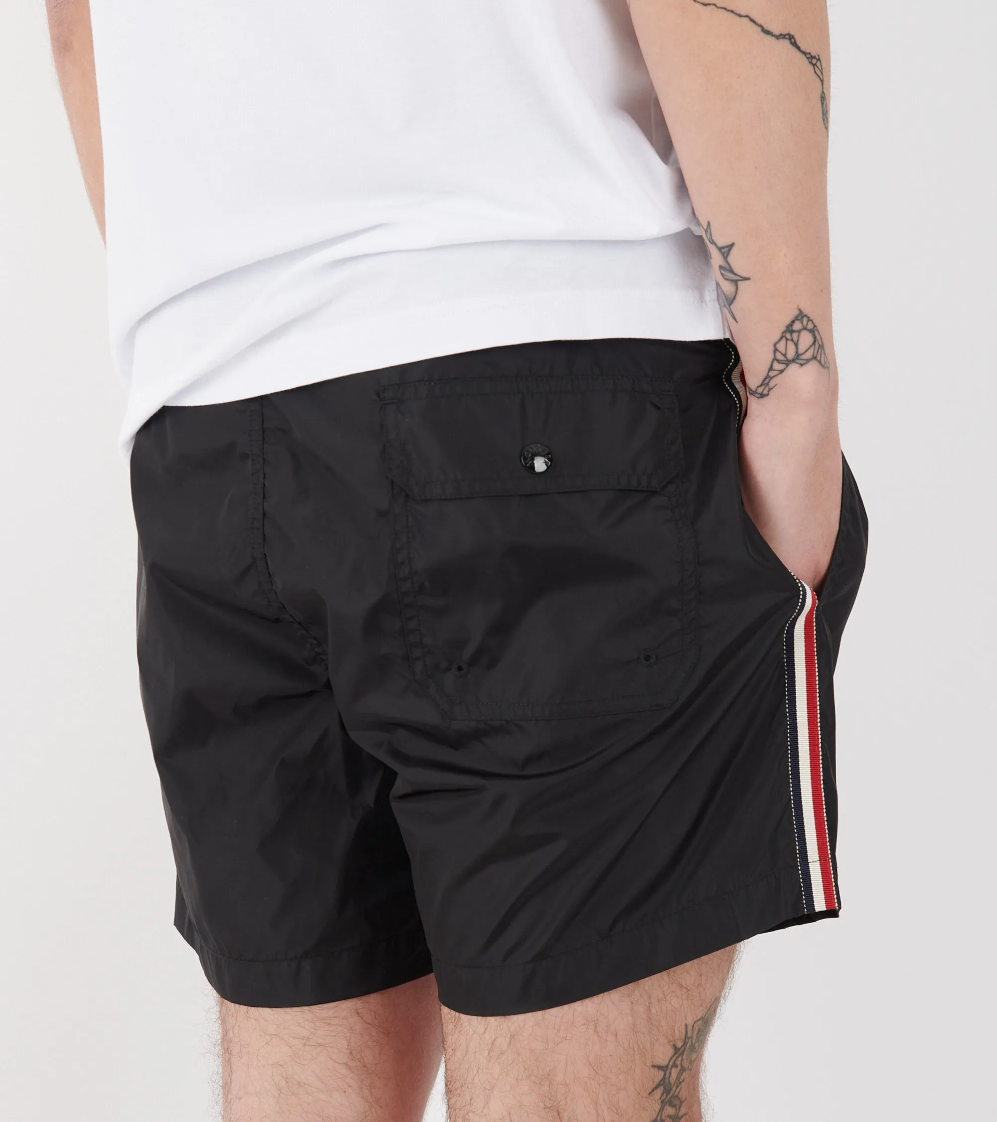 Tricolor Swim Shorts Black