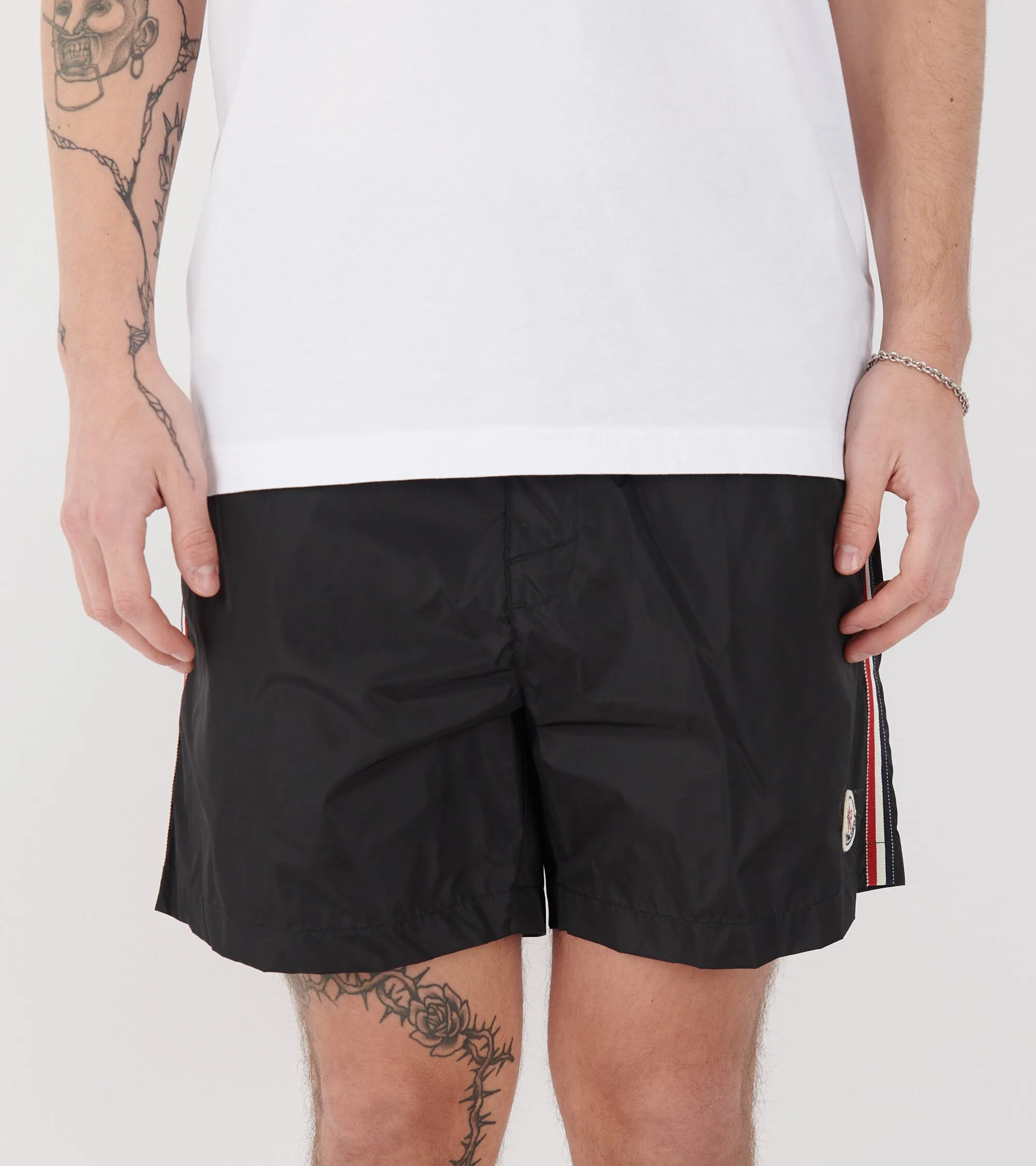Tricolor Swim Shorts Black