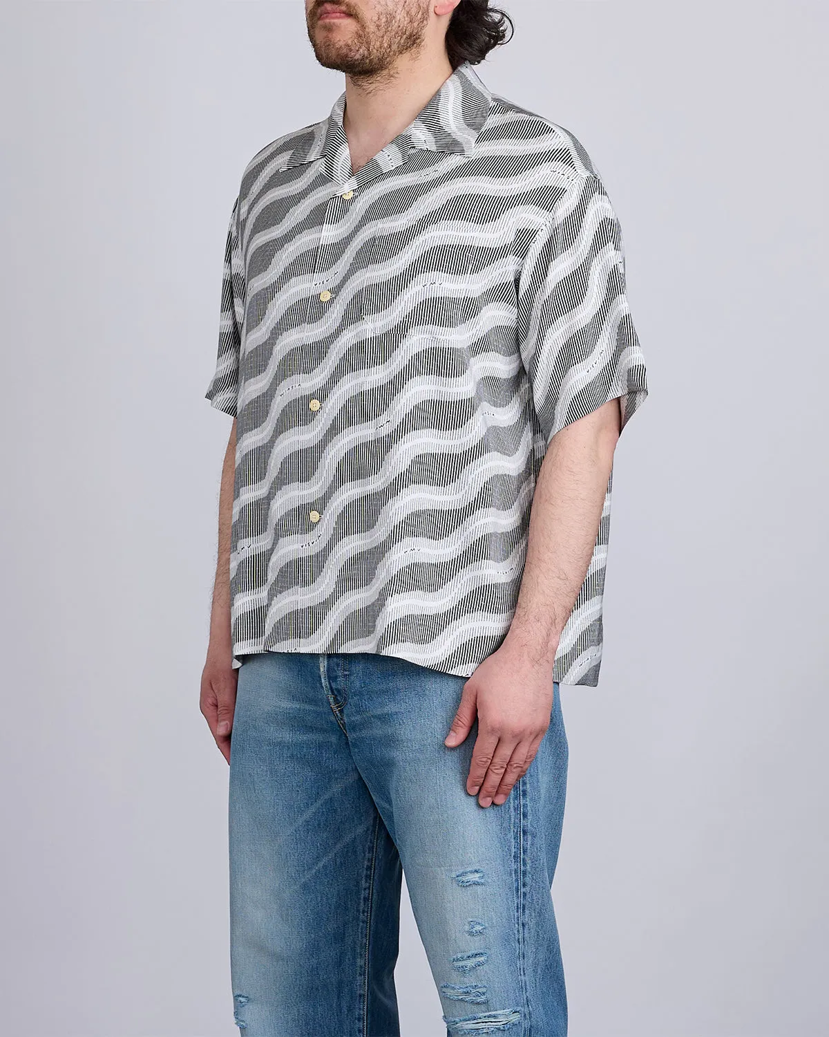 visvim Copa Button Shirt Short Sleeve Black