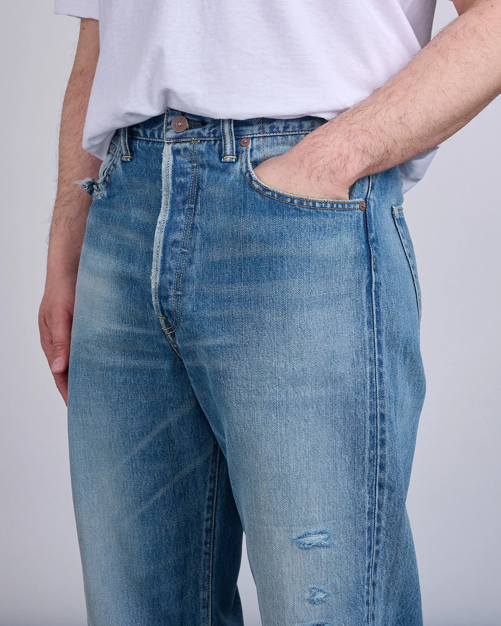 visvim Social Sculpture 01 Wide Jean Damaged 43