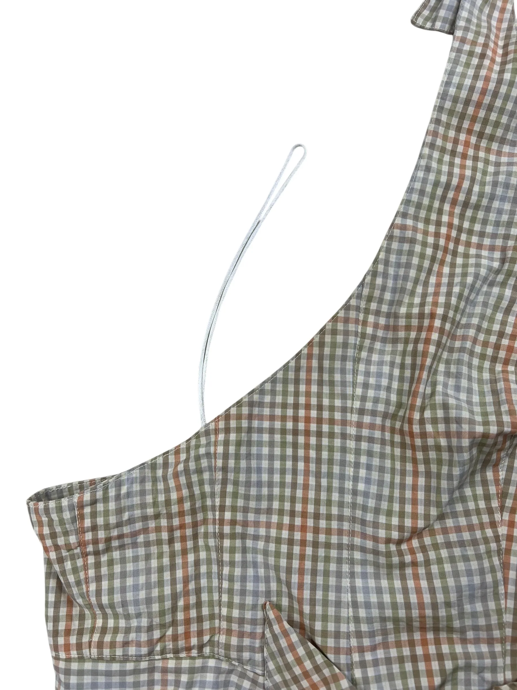 Vivienne Westwood S/S 1999 Red Label halter neck check top