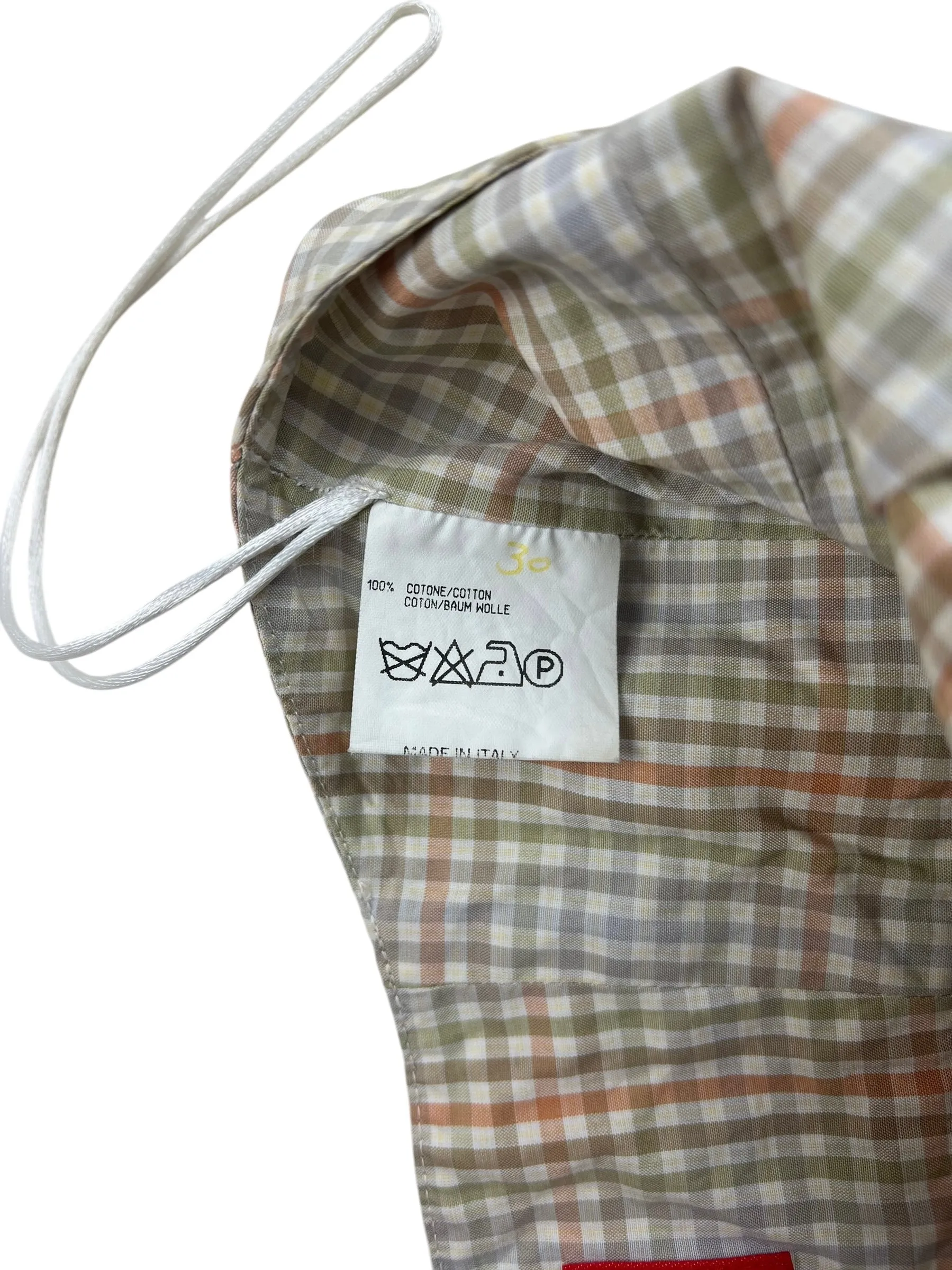 Vivienne Westwood S/S 1999 Red Label halter neck check top