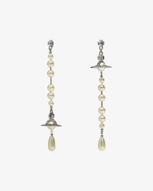 Vivienne Westwood - Women's Broken Pearl Earrings - (Pearl)