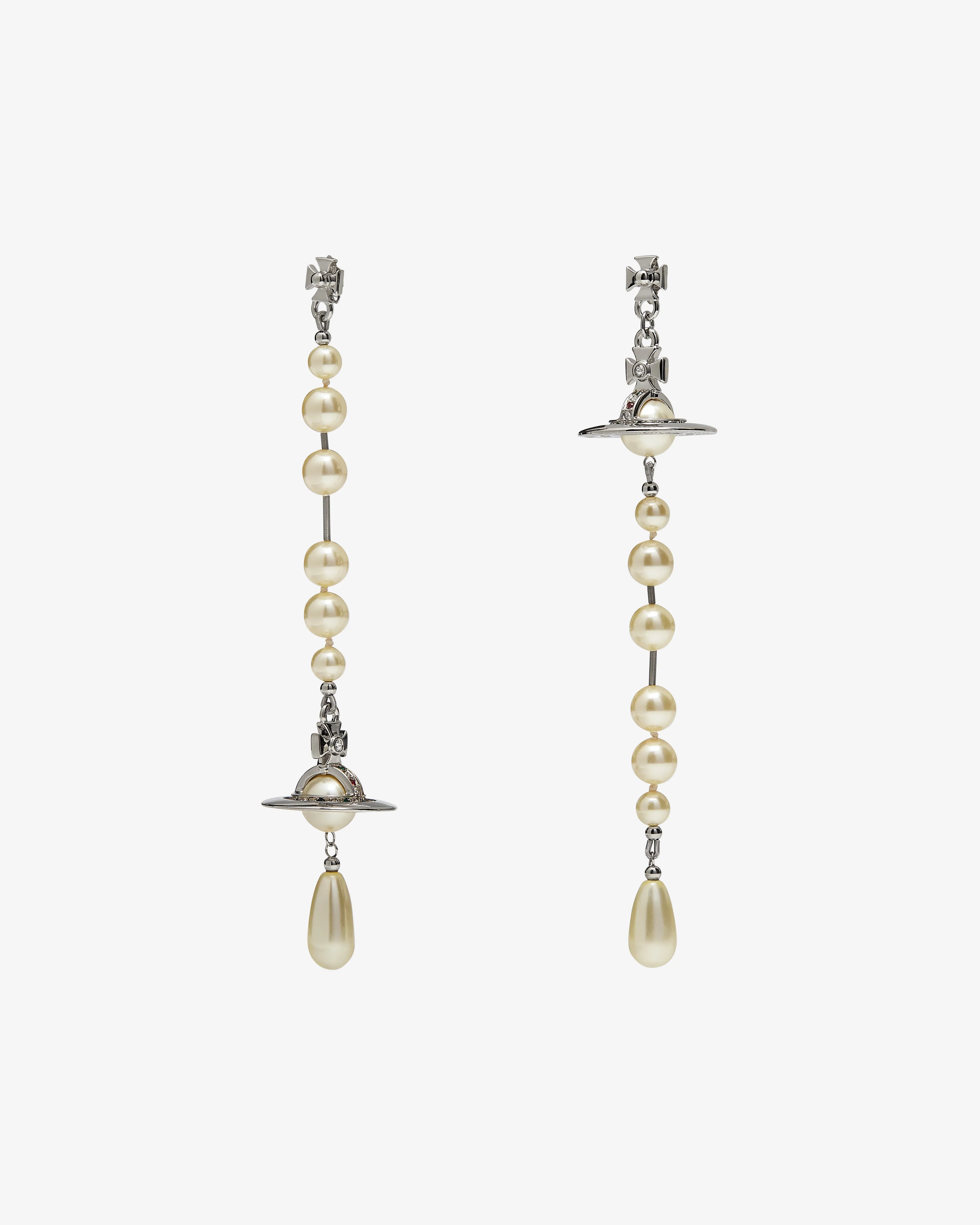 Vivienne Westwood - Women's Broken Pearl Earrings - (Pearl)