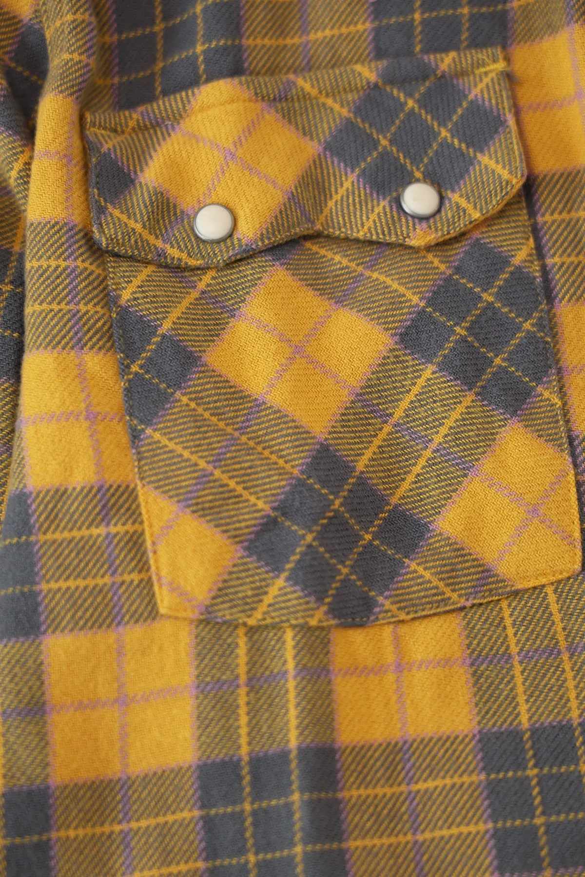 Washed Flannel Pearlsnap Shirt - Daybreak