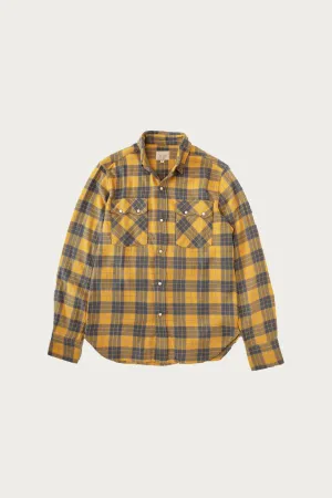 Washed Flannel Pearlsnap Shirt - Daybreak