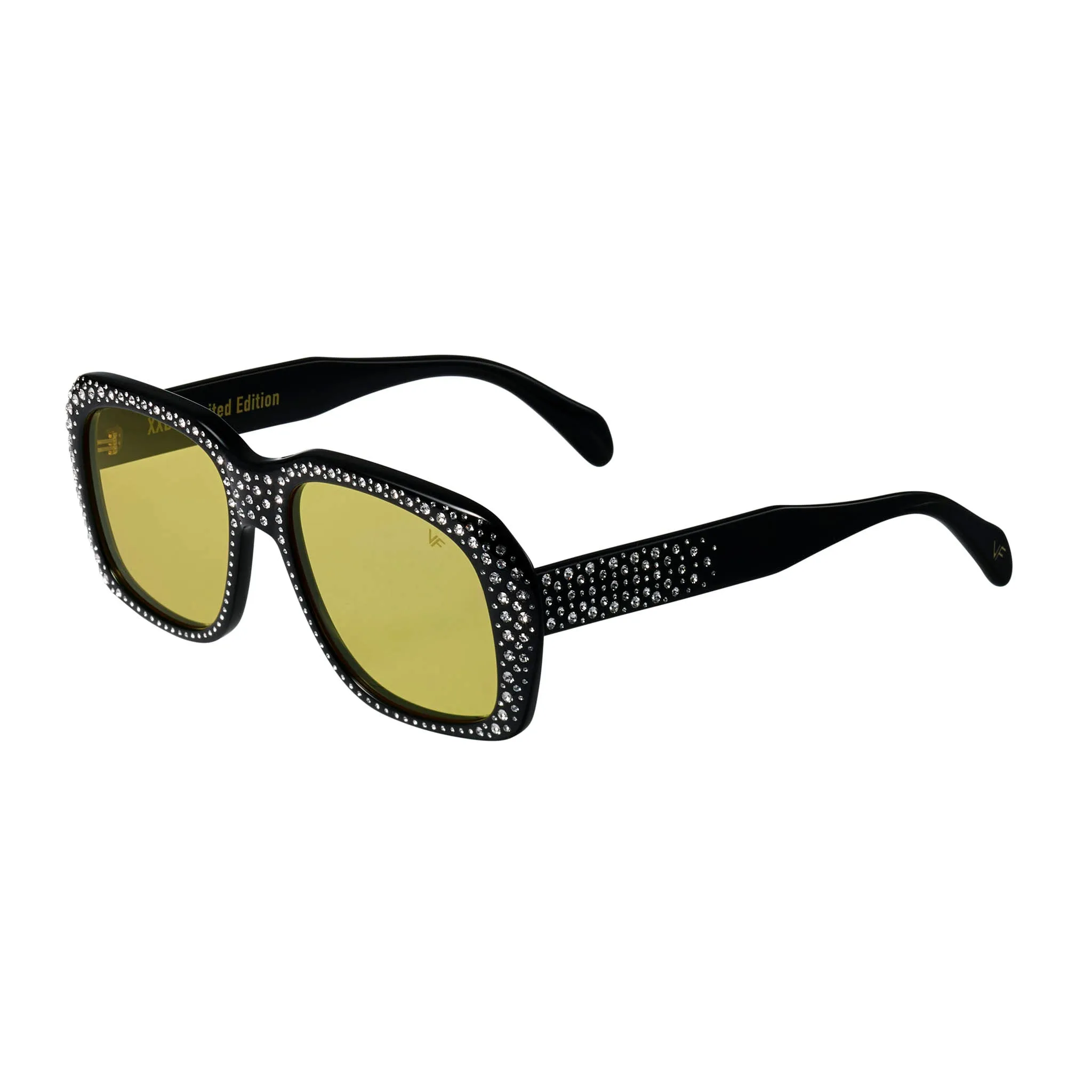 XXL Black Acetate Swarovski Crystals Edition
