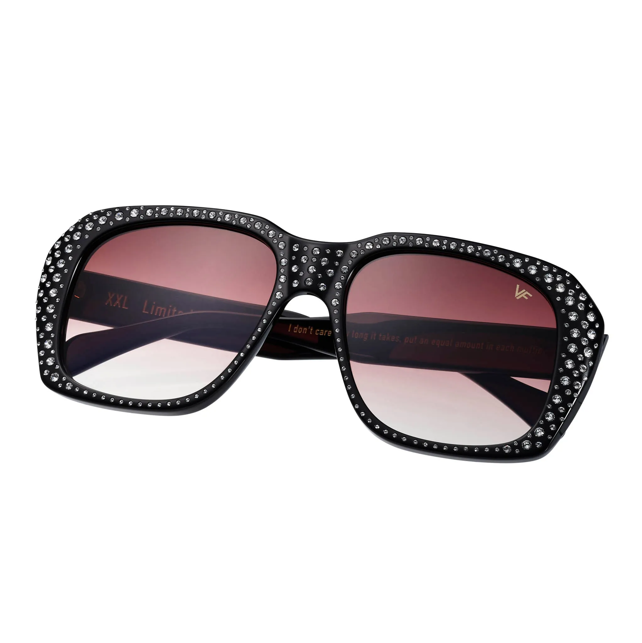XXL Black Acetate Swarovski Crystals Edition