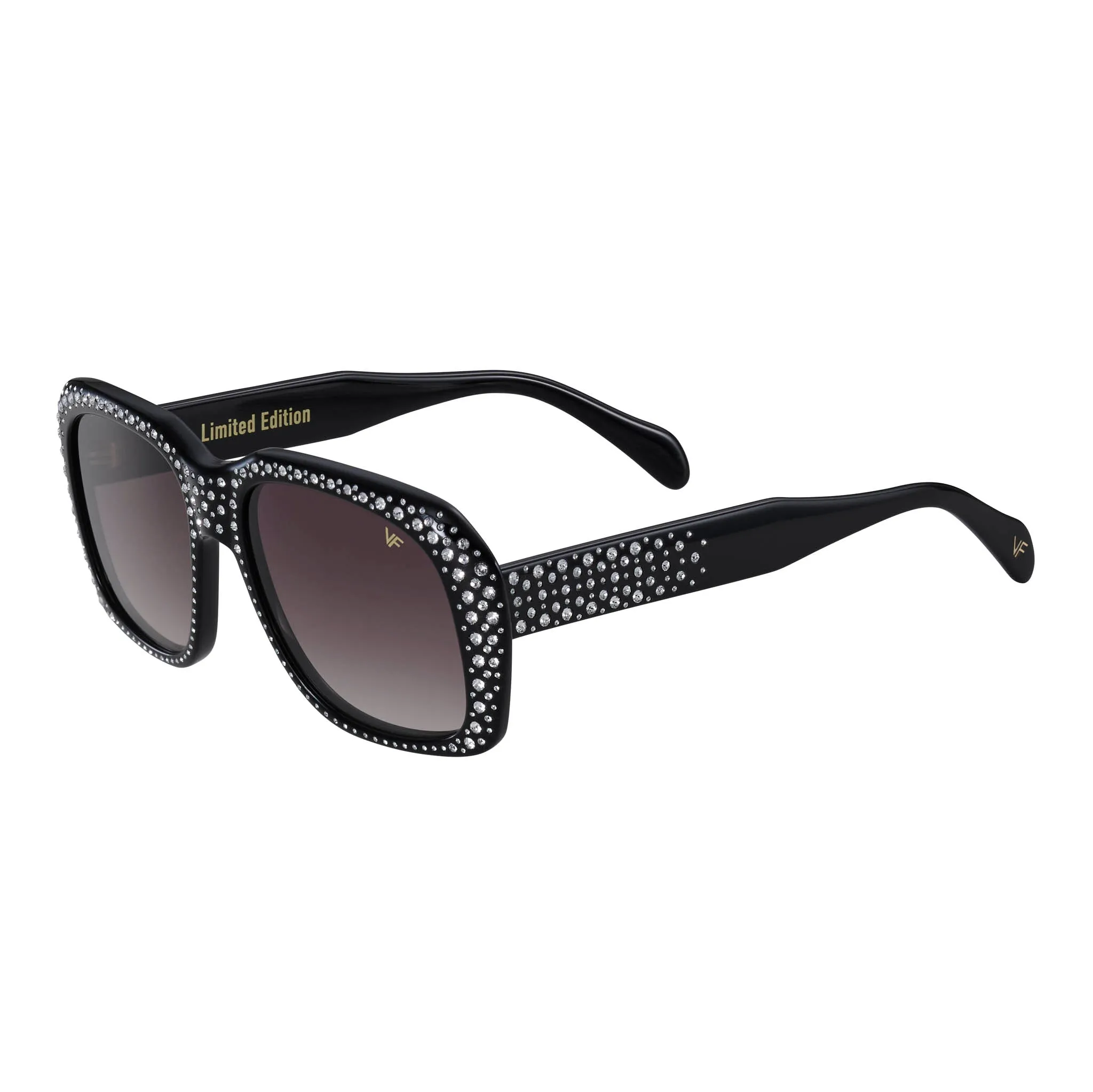 XXL Black Acetate Swarovski Crystals Edition