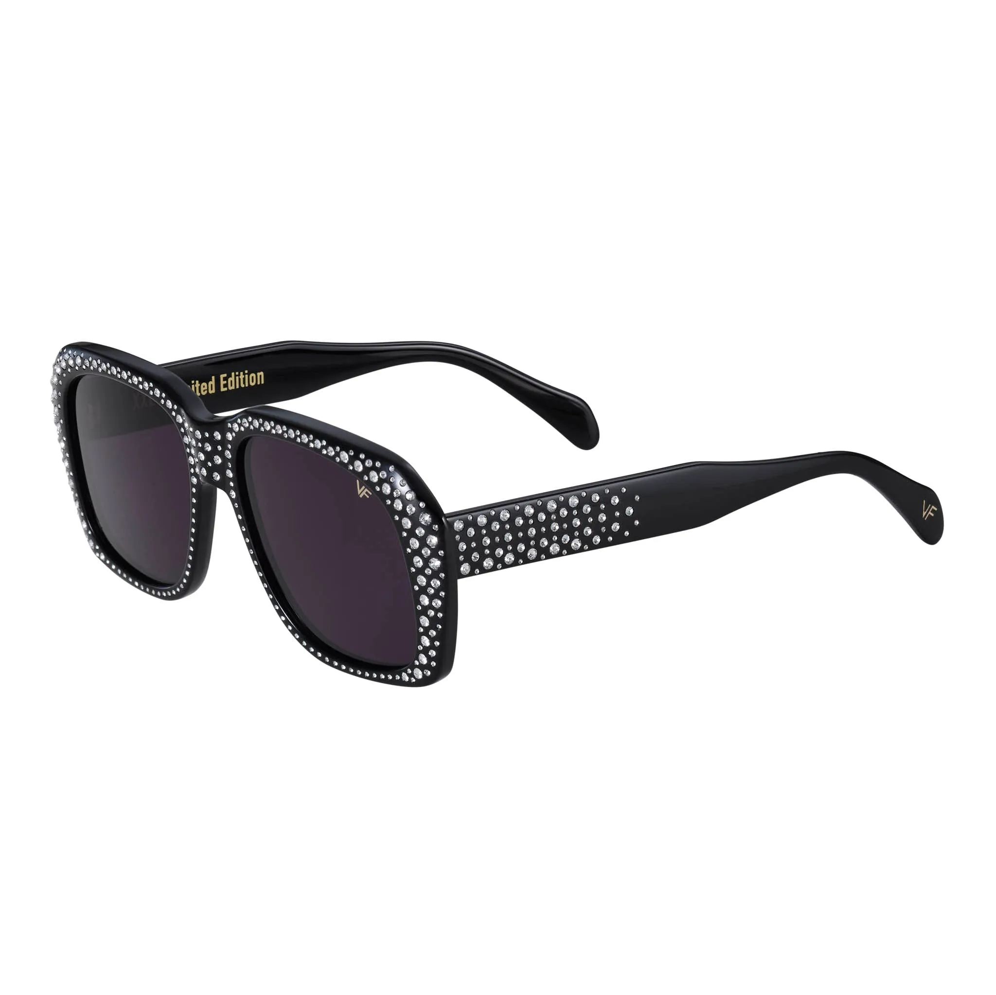 XXL Black Acetate Swarovski Crystals Edition