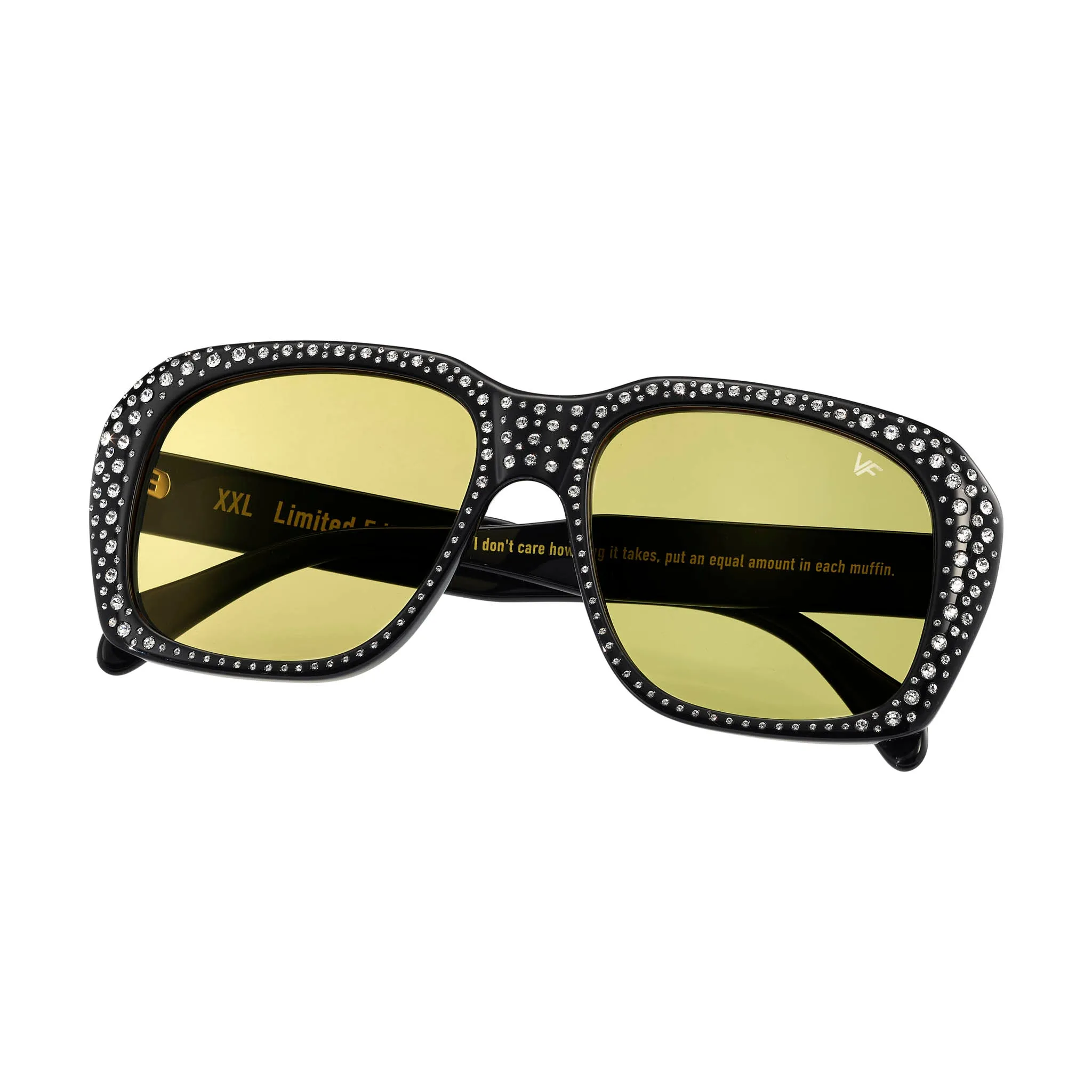 XXL Black Acetate Swarovski Crystals Edition
